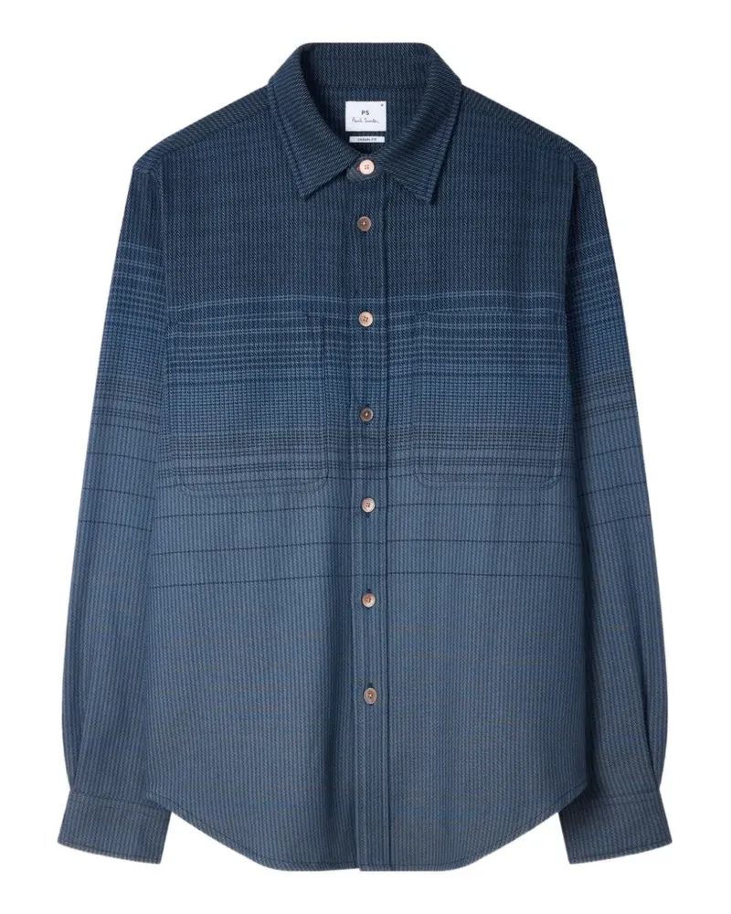 Paul Smith Kariertes Hemd mit Farbverlauf - Blau Blau