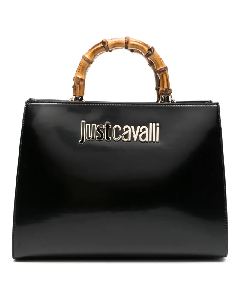 Just Cavalli logo-detail tote bag - Schwarz Schwarz