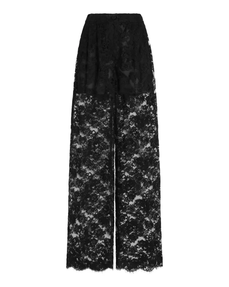 Dolce & Gabbana Hose aus Spitze - Schwarz Schwarz