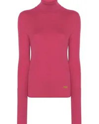 Balmain Pullover mit Logo-Schild Rosa