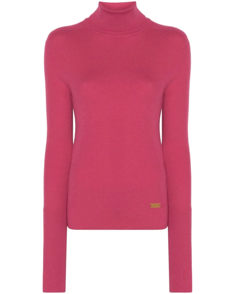 Balmain Pullover mit Logo-Schild - Rosa Rosa