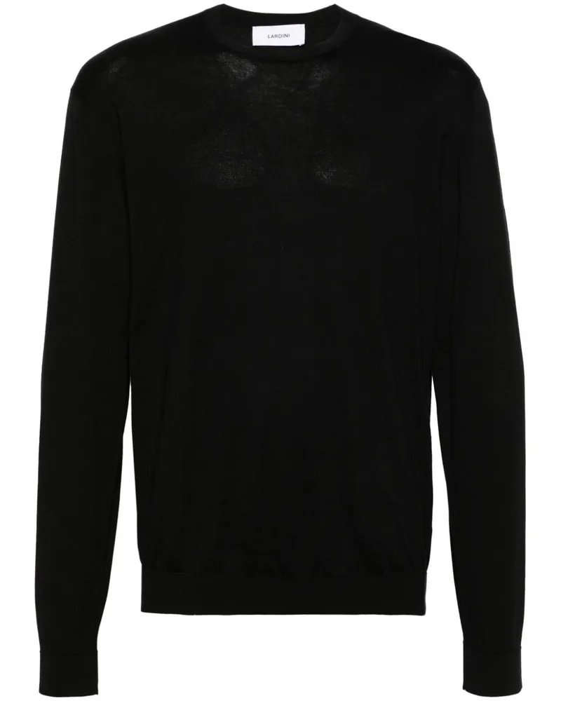 LARDINI Pullover mit rundem Ausschnitt Schwarz