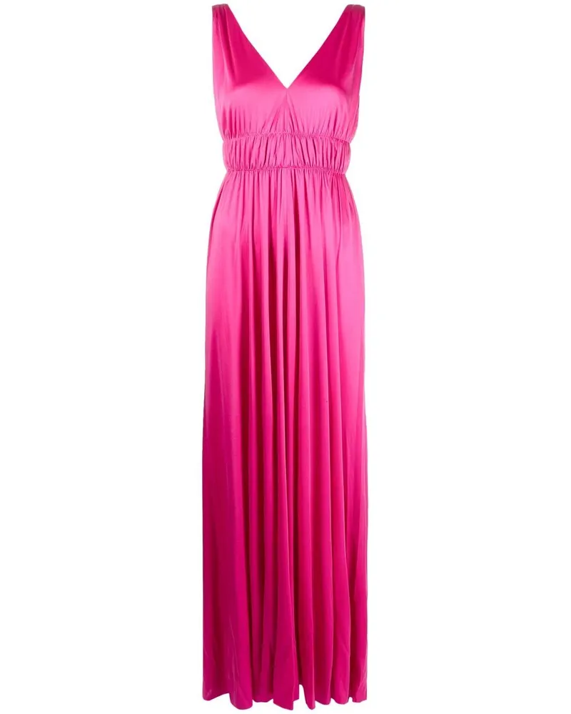 P.A.R.O.S.H. P.A.R.O H. Maxikleid mit Falten - Rosa Rosa