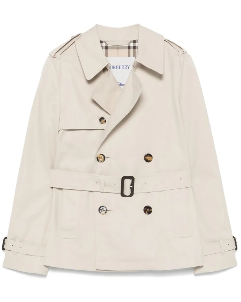 Burberry Doppelreihiger Trenchcoat - Nude Nude