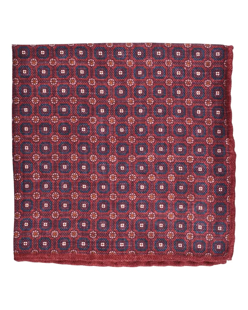 Brunello Cucinelli patterned pocket square - Rot Rot