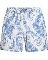 Etro Badeshorts mit Paisley-Print Blau