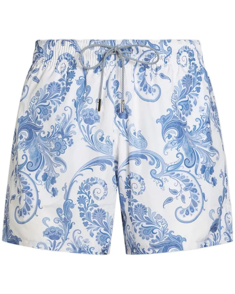 Etro Badeshorts mit Paisley-Print - Blau Blau