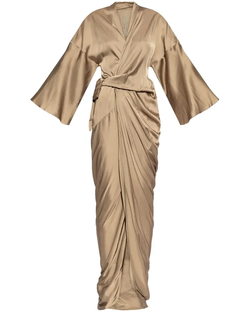 Rick Owens Gewickeltes Abendkleid - Gold Gold