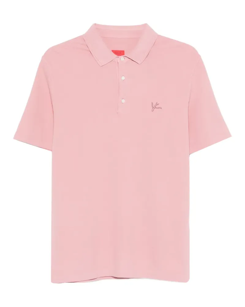 Isaia short-sleeve polo shirt - Rosa Rosa