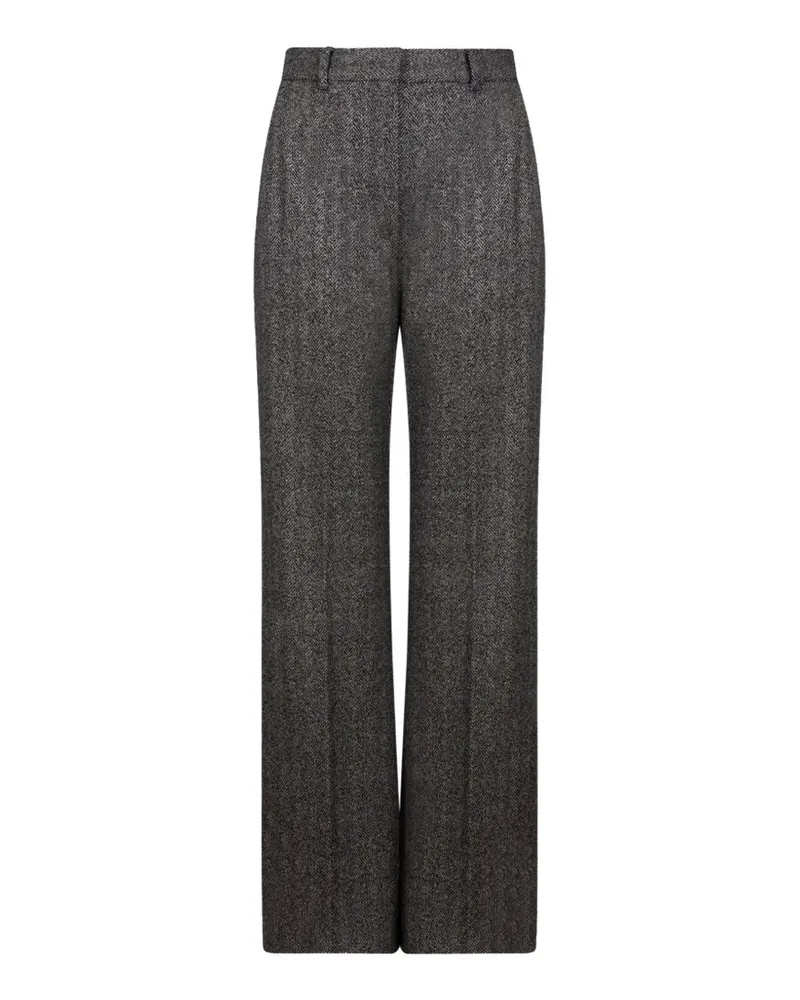 Max Mara herringbone-pattern trousers - Grau Grau