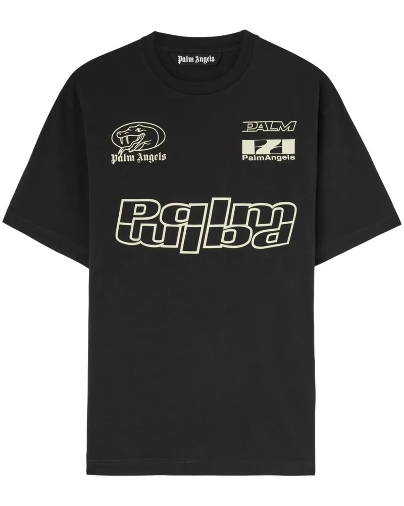 Palm Angels T-Shirt mit Logo-Print - Schwarz Schwarz