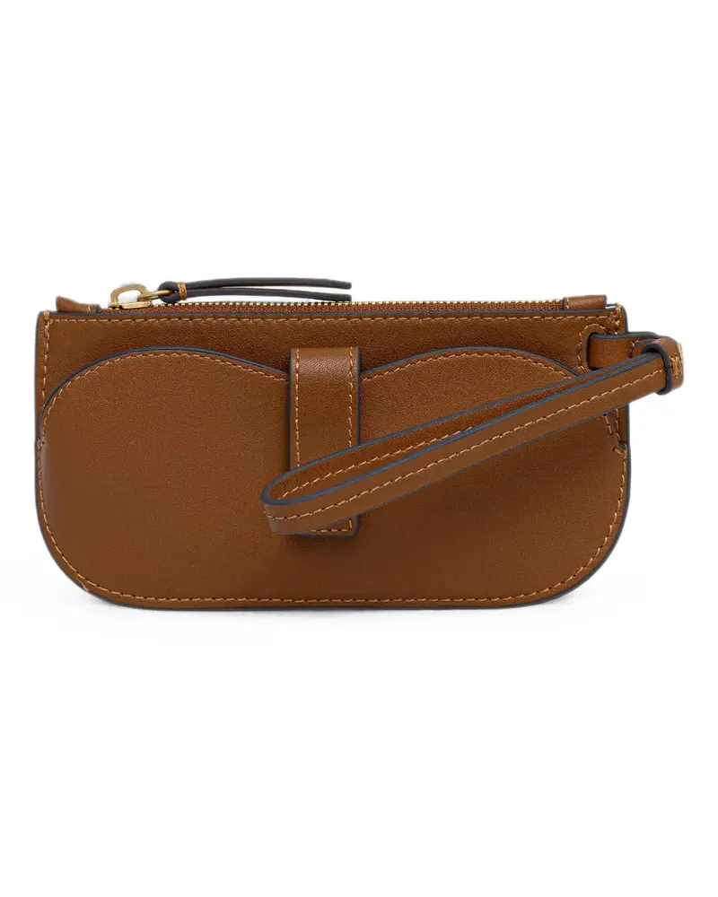 Marc O'Polo logo-patch leather glasses case - Braun Braun