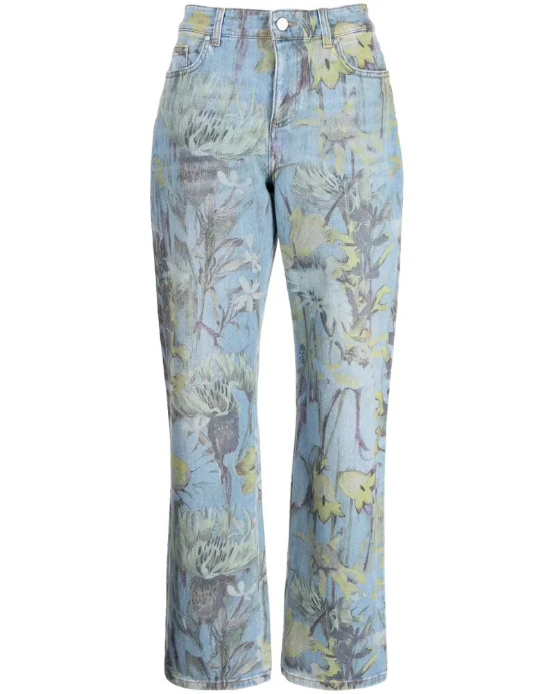 Stella McCartney Rewild Flora Jeans - Blau Blau
