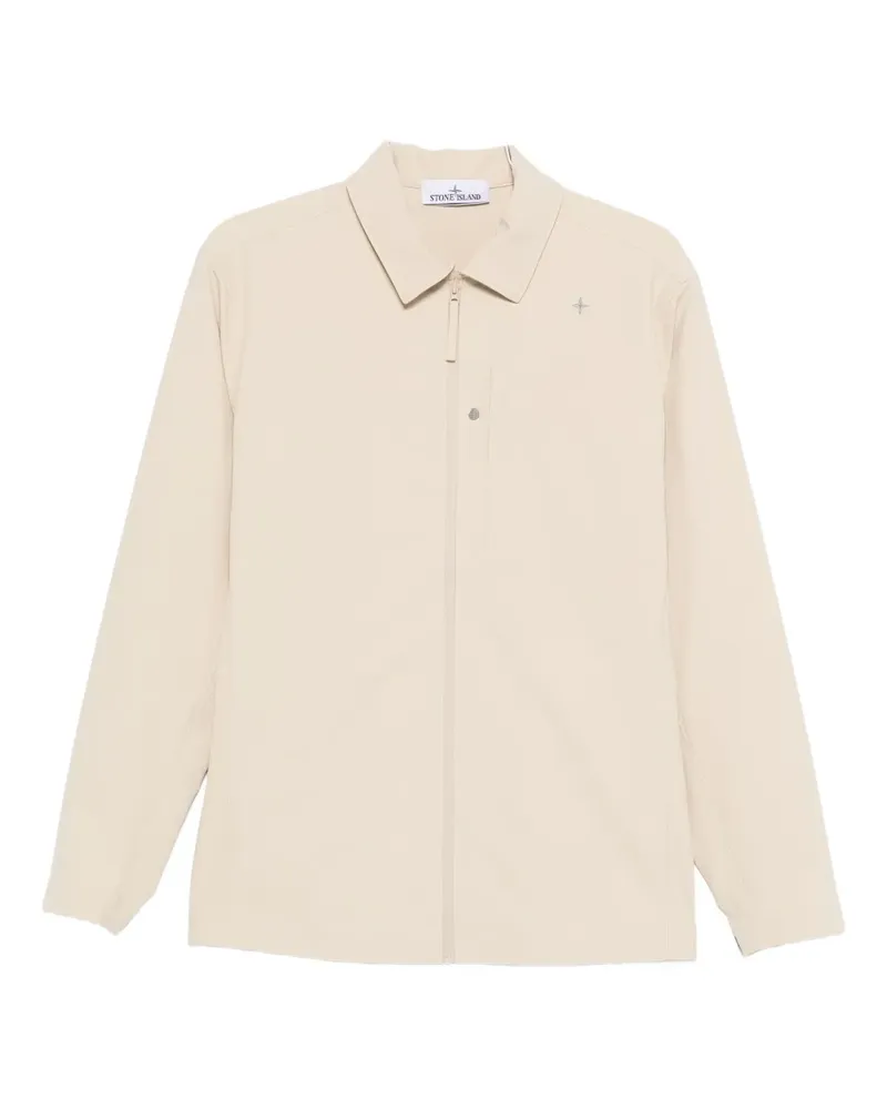 Stone Island Stellina zip-up shirt jacket - Nude Nude