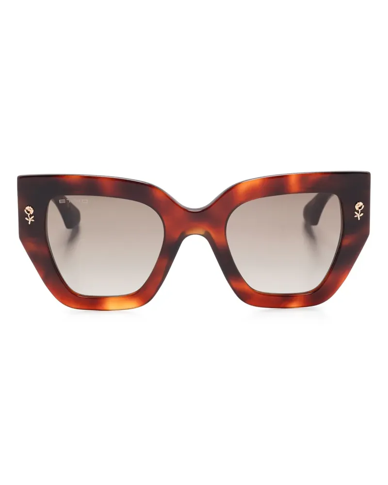 Etro Sonnenbrille mit Oversized-Gestell - Braun Braun