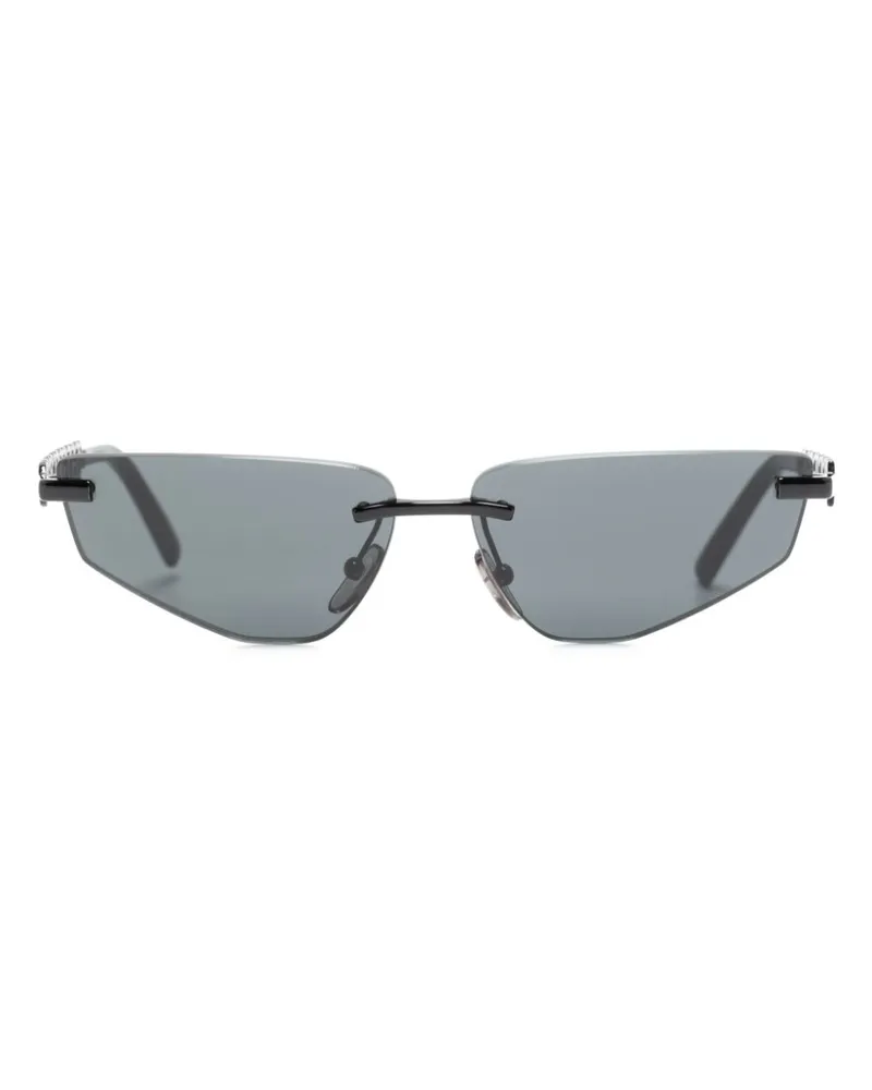 Dolce & Gabbana Sonnenbrille mit geometrischem Gestell - Schwarz Schwarz
