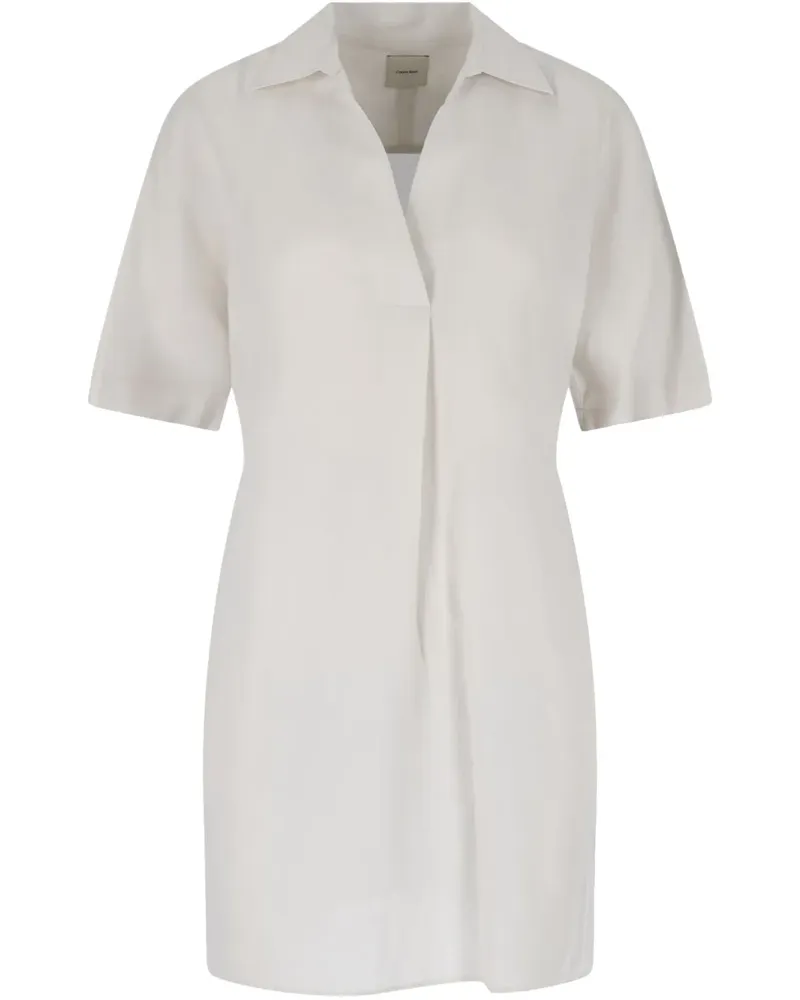 Calvin Klein Minikleid mit Logo-Schild - Nude Nude