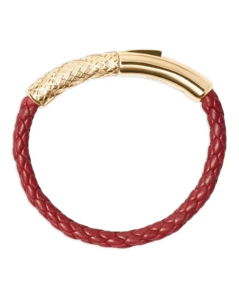 Burberry Check Lederarmband - Rot Rot