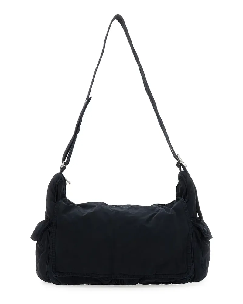 ERL Cargo-Schultertasche aus Twill - Schwarz Schwarz