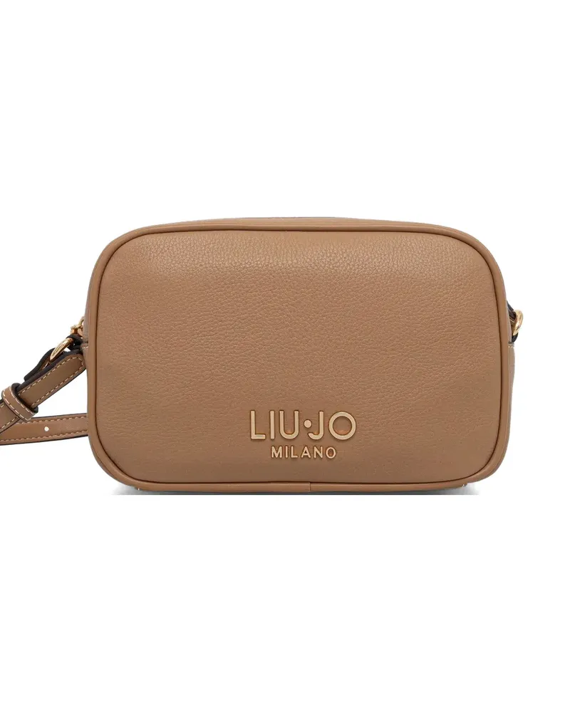 Liu Jo logo zip satchel - Braun Braun