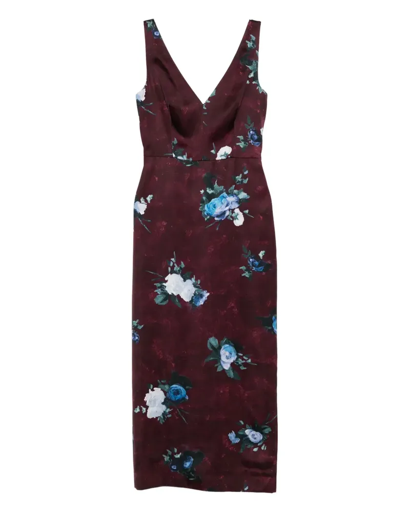 Erdem floral-print dress - Violett Violett