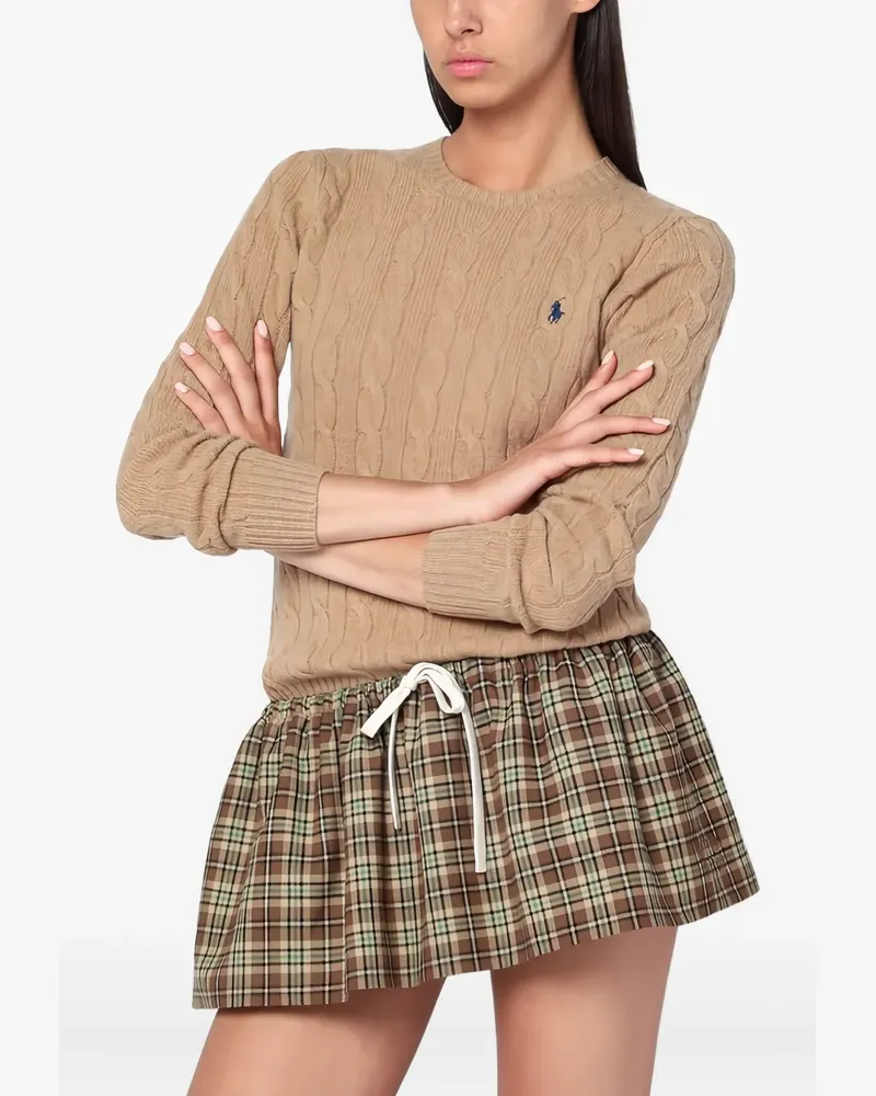 Ralph Lauren Pullover mit Zopfmuster - Nude Nude