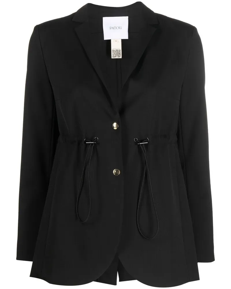 Patou Einreihiger Blazer Schwarz