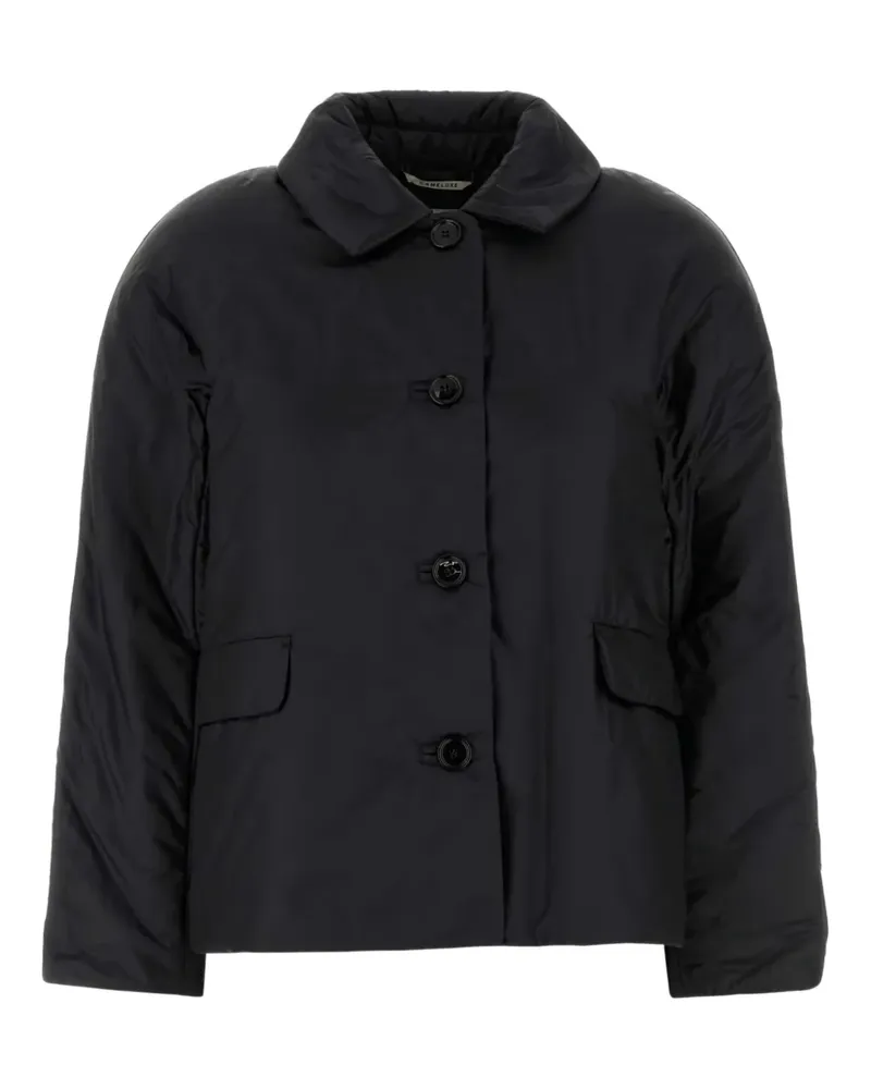 Max Mara Wattierte Greens Jacke mit Knopfverschluss - Schwarz Schwarz