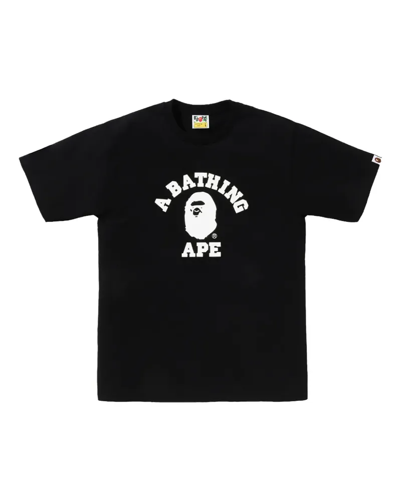 BAPE College crystal-embellished T-shirt - Schwarz Schwarz