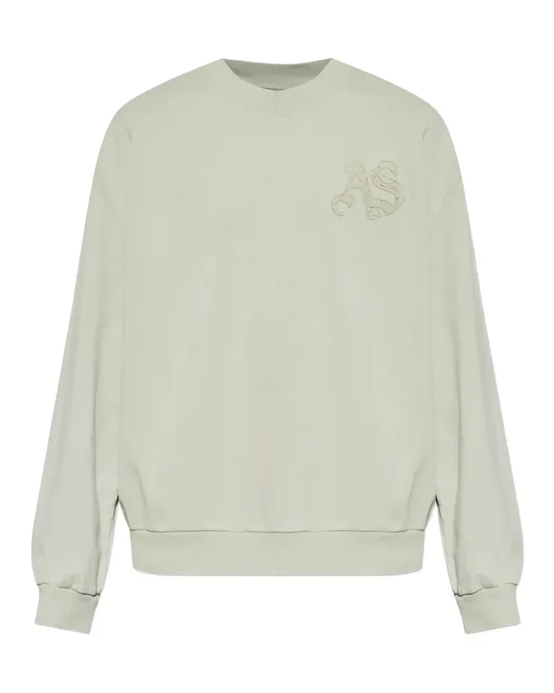 AllSaints Insignia Pullover mit Logo-Patch - Grün Grün