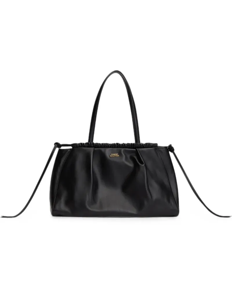Tommy Hilfiger Tote Bag mit Logo-Schild - Schwarz Schwarz