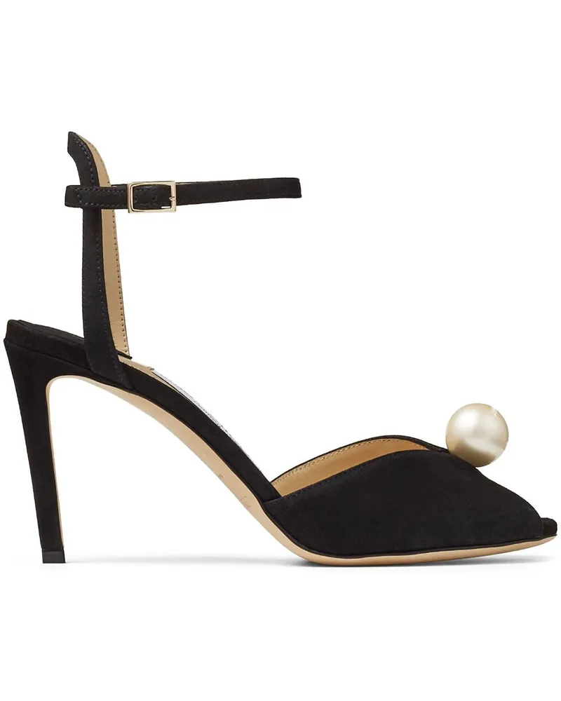 Jimmy Choo Verzierte Sacora Sandalen - Schwarz Schwarz