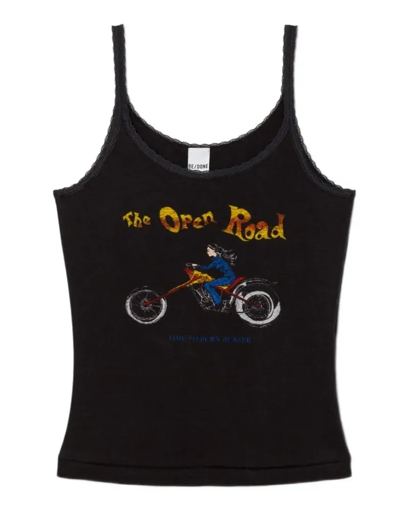 RE/DONE Tanktop mit Riemen - Schwarz Schwarz