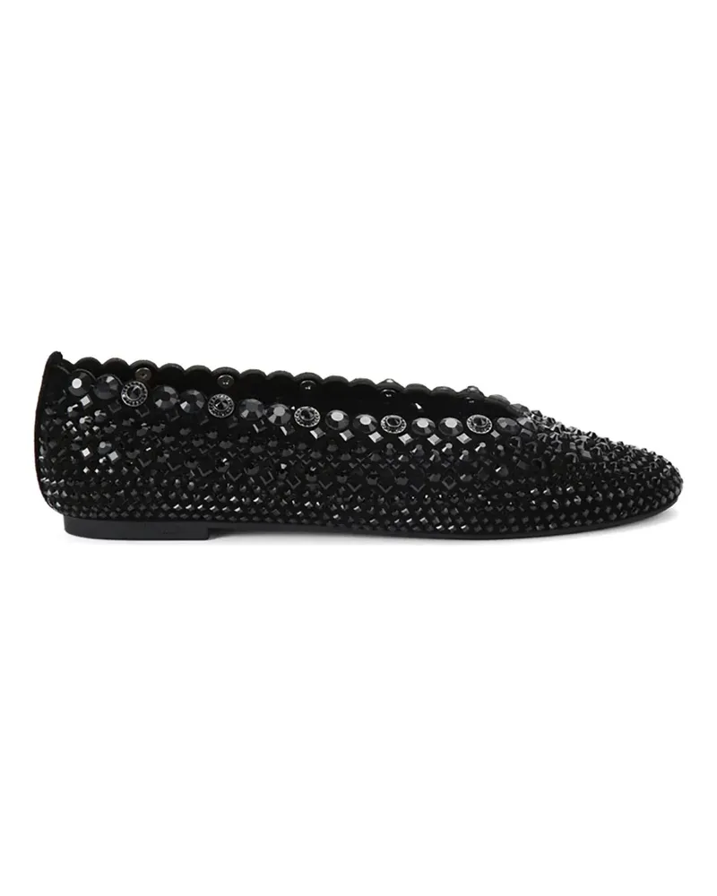 Kurt Geiger Perforierte Ballerinas - Schwarz Schwarz