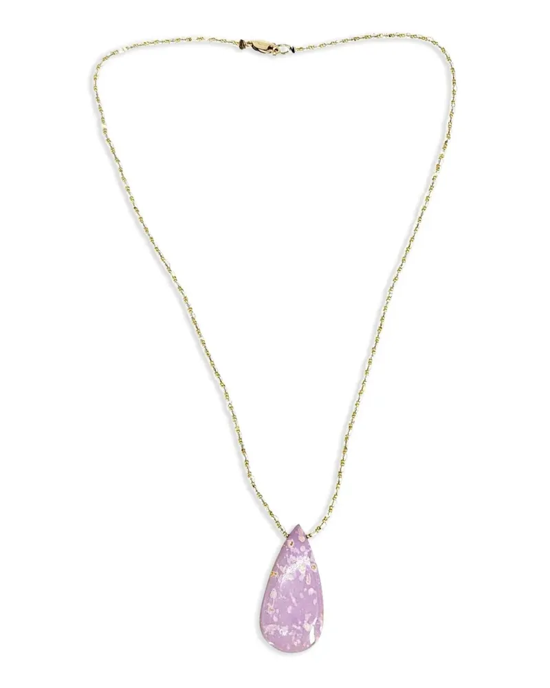 Madison phosphorite teardrop necklace - Gold Gold