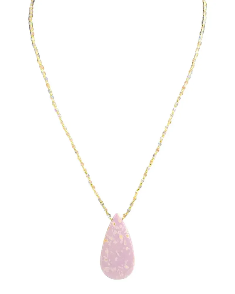 Madison phosphorite teardrop necklace - Gold Gold