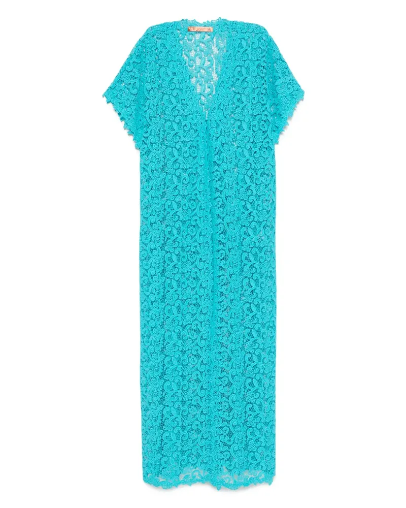Ermanno Scervino Jacke mit Spitzeverzierung - Blau Blau
