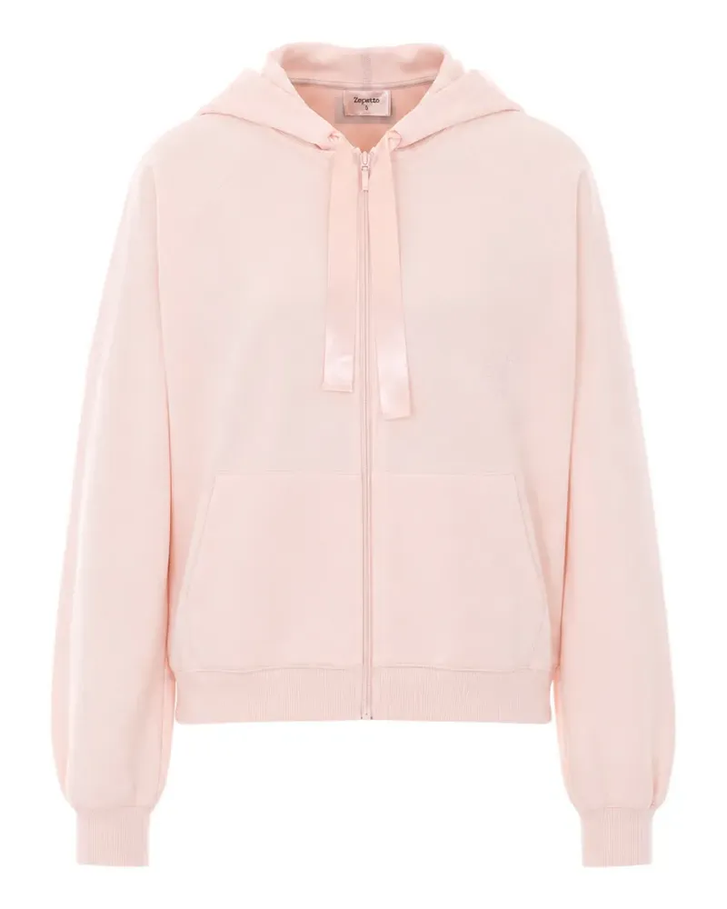Repetto Hoodie mit Satinband - Rosa Rosa