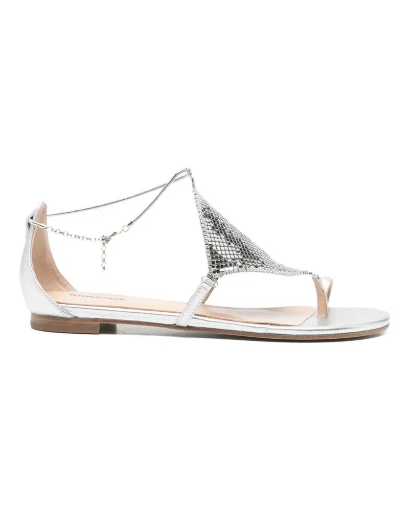 Lola Cruz Ivanna flat sandals - Silber Silber