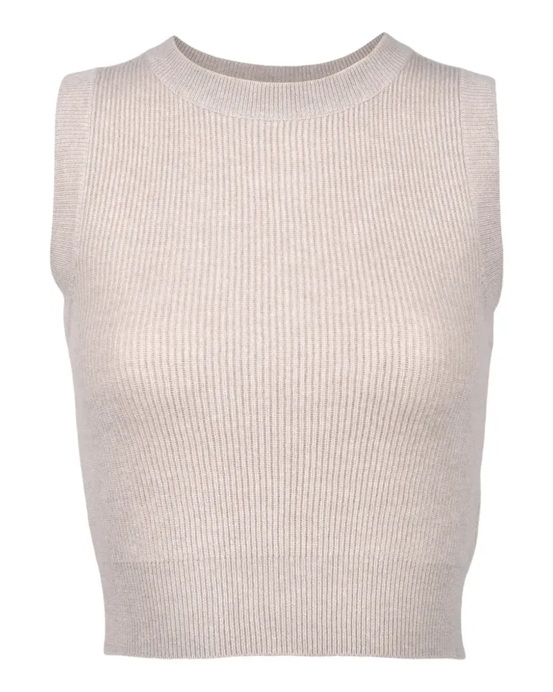 Brunello Cucinelli Tanktop aus geripptem Strick - Nude Nude