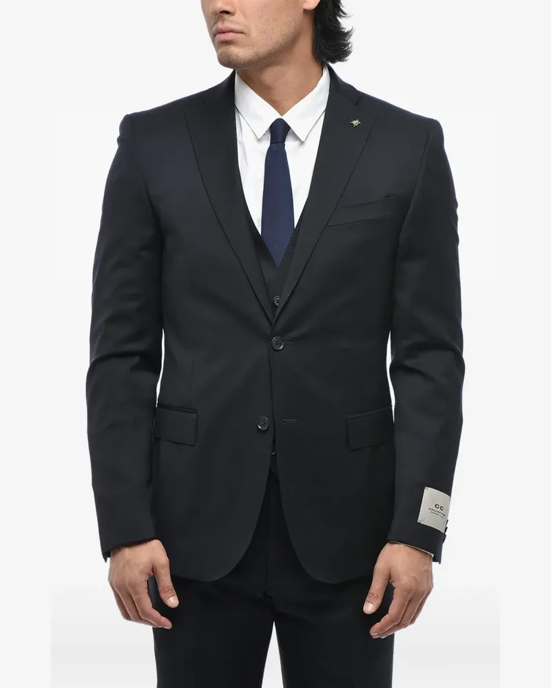 Corneliani notch-lapel three-piece suit - Blau Blau