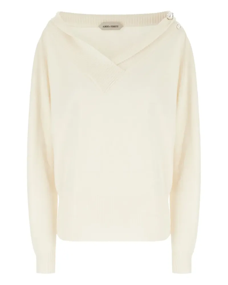Alberta Ferretti Pullover mit Perlenverzierung - Nude Nude