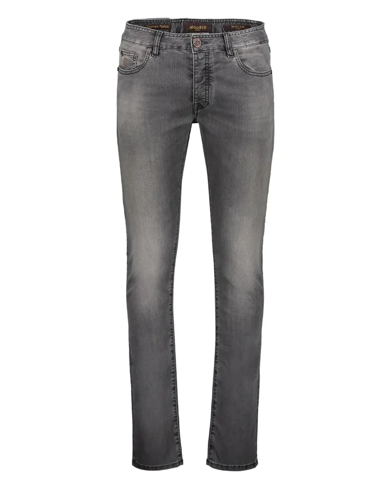 MOORER Credi Slim-Fit-Jeans - Grau Grau