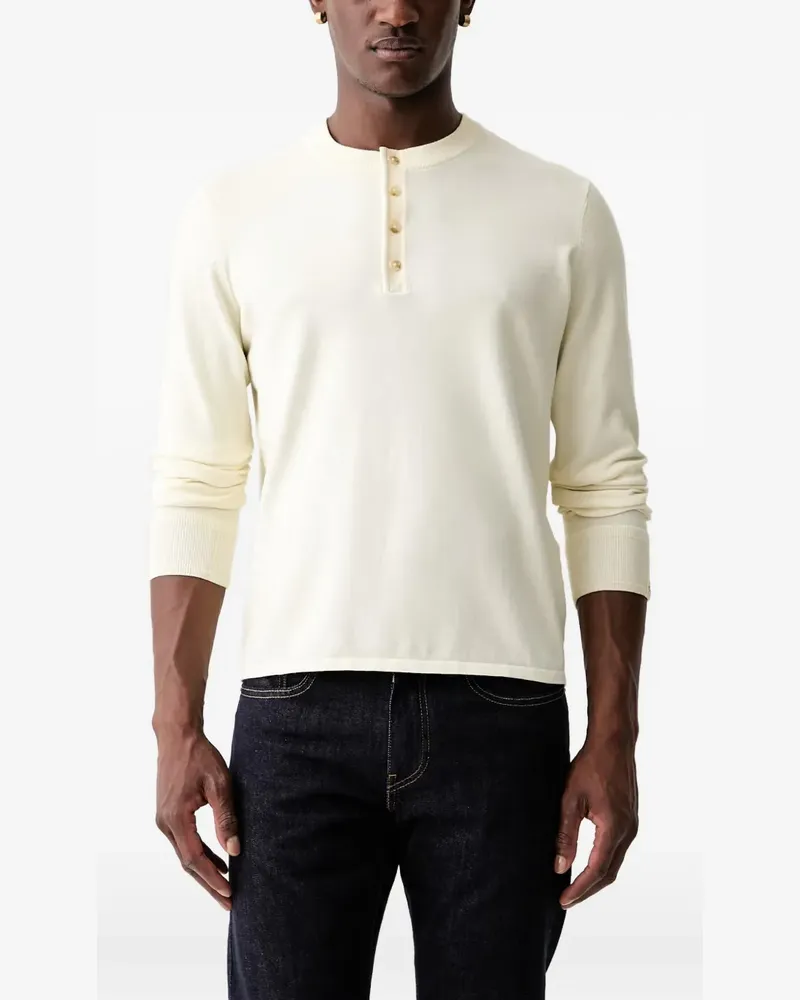 Rag & Bone half-button long-sleeve sweater - Nude Nude