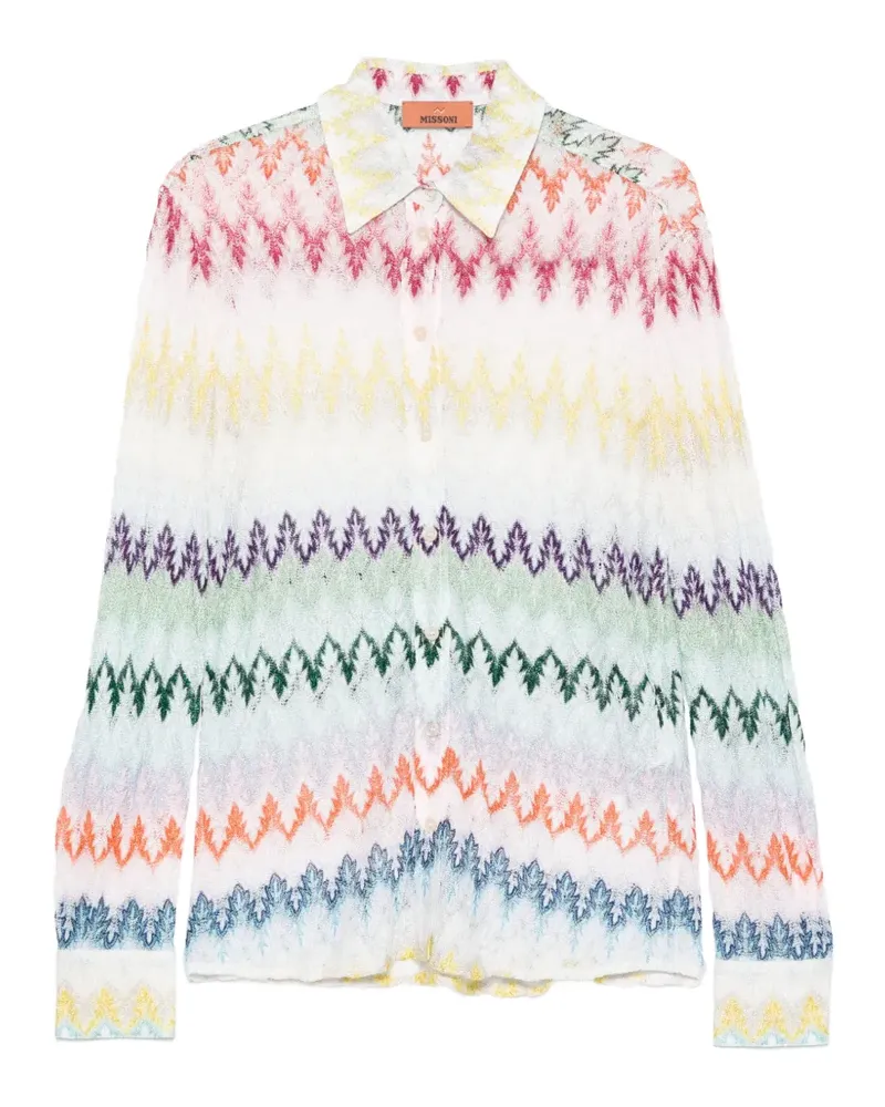 Missoni patterned shirt - Weiß Weiß