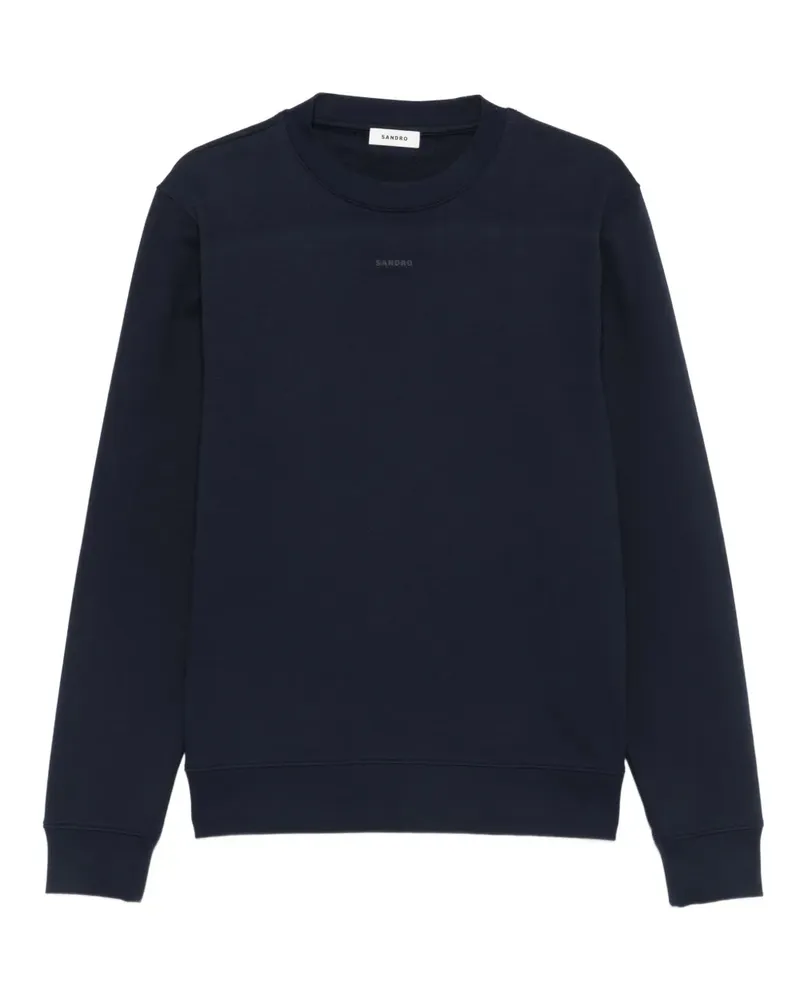 Sandro Sweatshirt mit Rundhalsausschnitt - Blau Blau