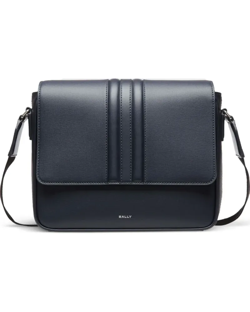 Bally Strukturierte Schultertasche - Blau Blau