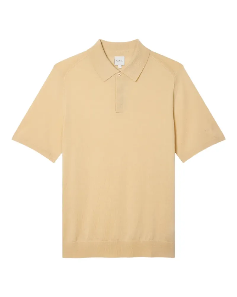 Paul Smith Poloshirt aus Merinowolle - Nude Nude