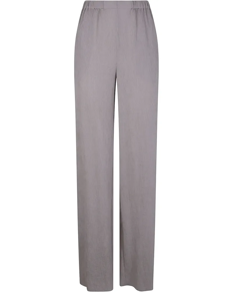 Emporio Armani Fein gerippte Hose - Grau Grau