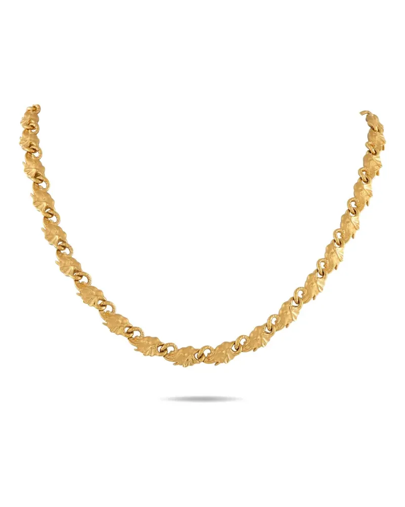 Carrera Y Carrera 18K yellow gold elephant-motif necklace Gold